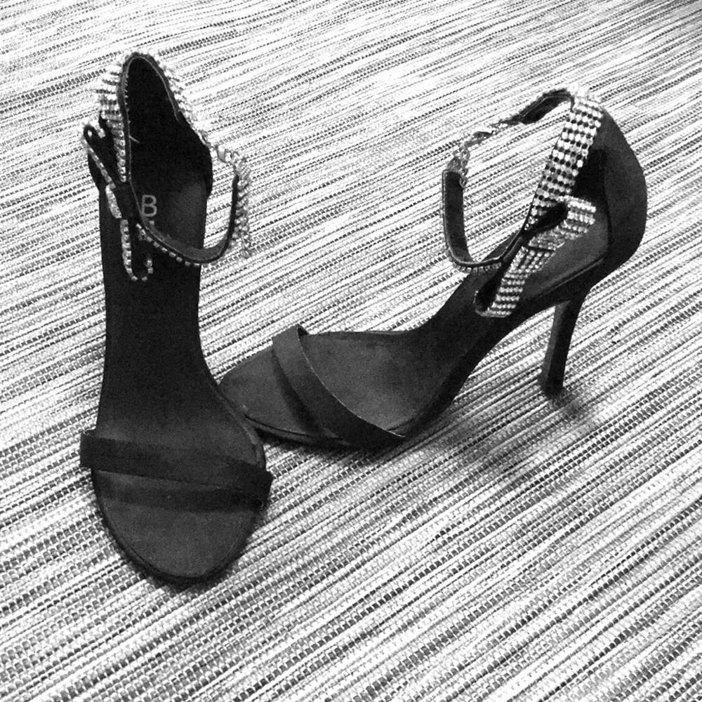 Sexy black diamond heels! From bakers !